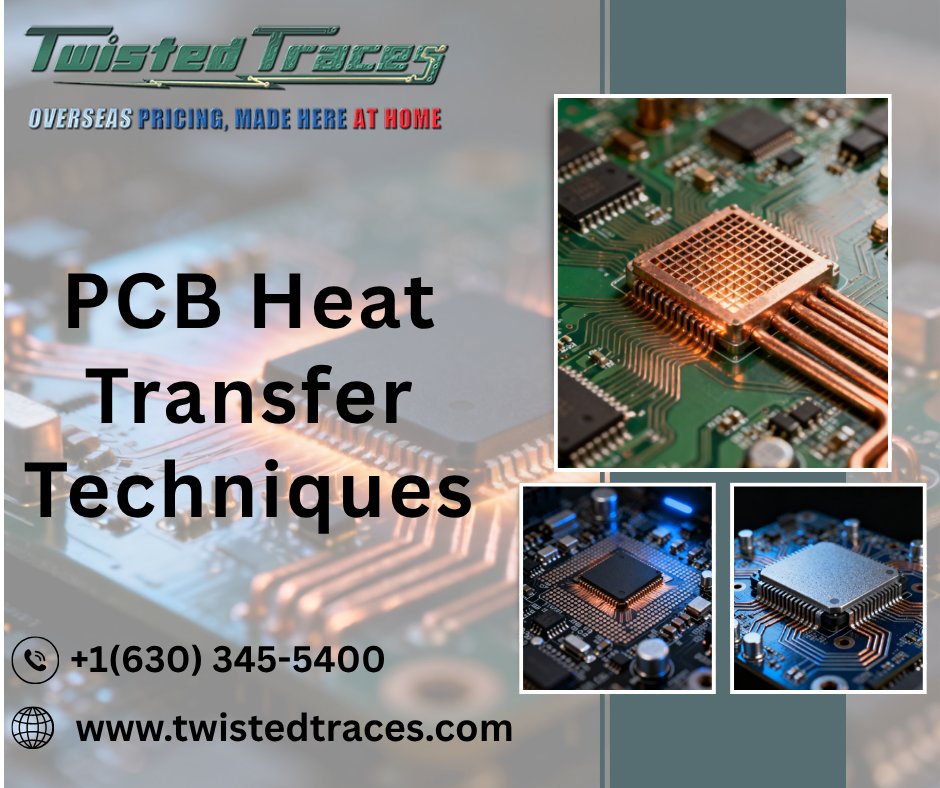 twistedtraces's tweet image. 7 PCB Heat Transfer Techniques
Optimize component placement, use thick copper traces, add thermal vias, heat sinks, cooling fans, heat pipes, and proper PCB thickness for effective heat dissipation.
Read more: bit.ly/4e5Dqmm 
#HeatDissipation #PCBManufacturing #PCB #PCBA