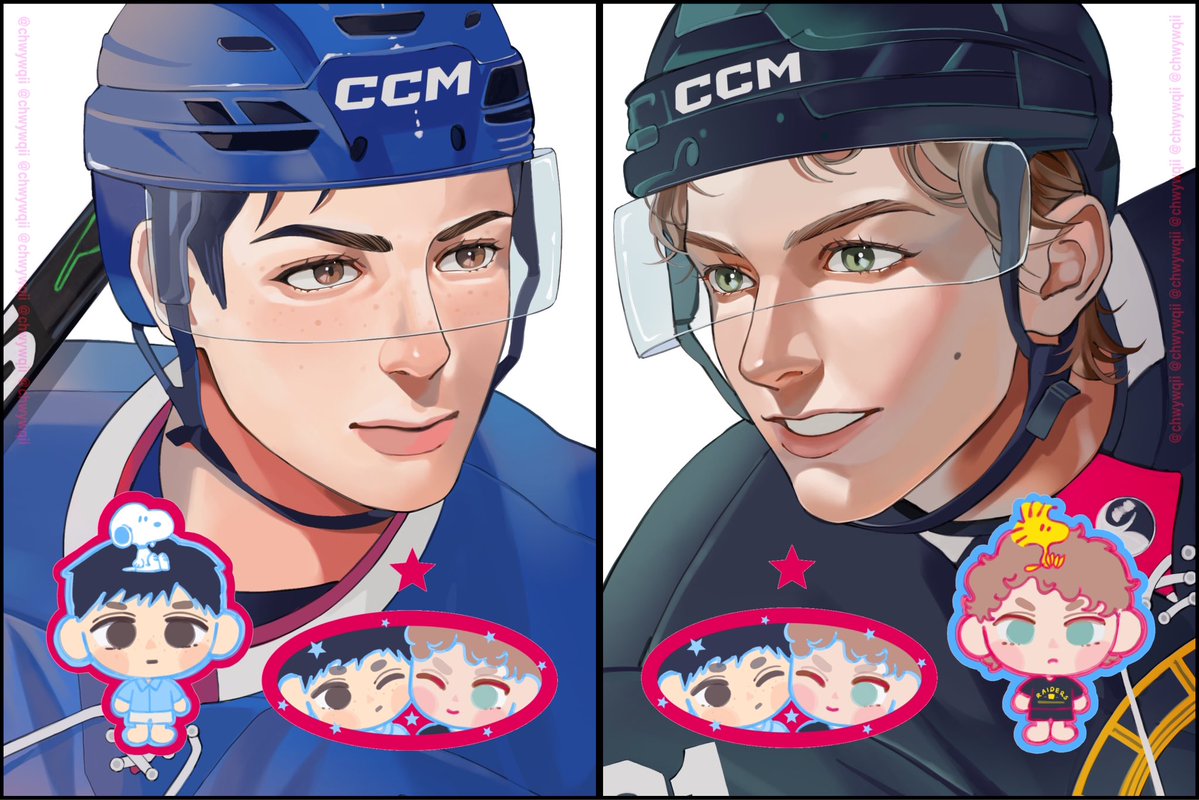 the chibi version of them i’m turning into stickers for my upcoming fan merch set
#heatedrivalry #hollanov ⛸️🏒👬