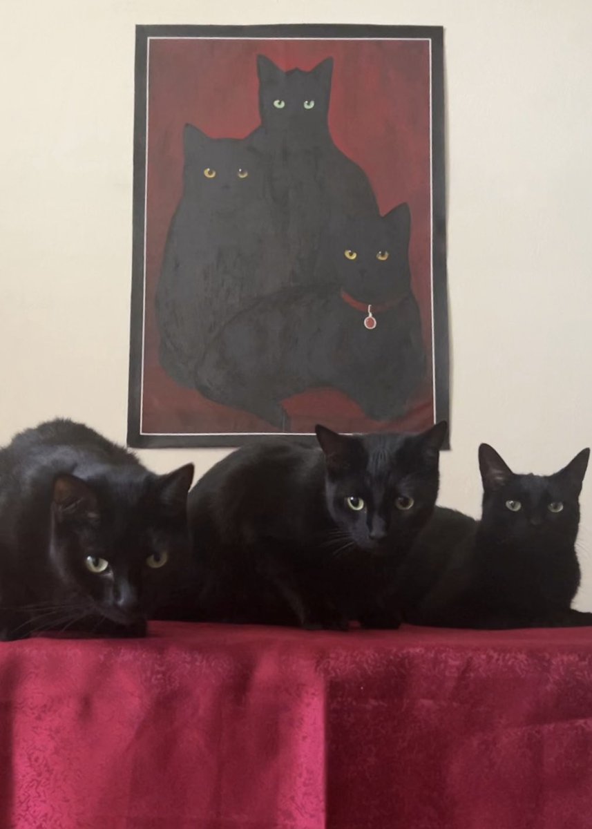 Void family portrait. Acrylic on unmounted canvas