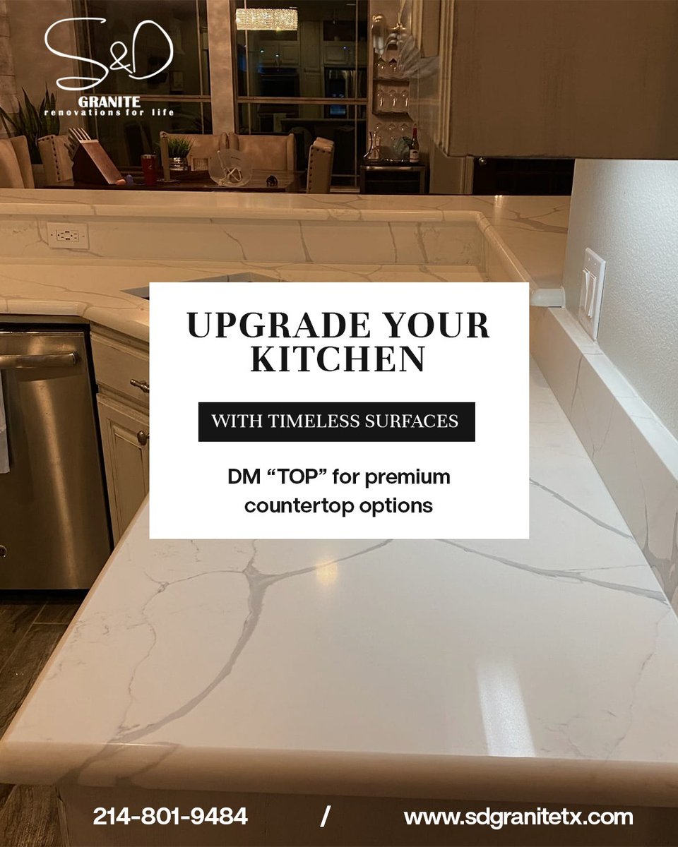 SDGraniteTX's tweet image. The kitchen isn’t just a space… it’s where life happens 🏡
Make it feel as good as it looks

Would you upgrade your countertop? 👀
.
#granite #countertops #kitchencountertops #homedesign #interiordesign