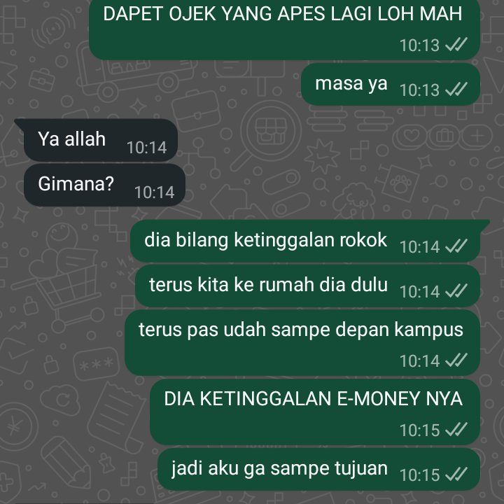 fenomena apes sm gojek di hari Senin 🤍