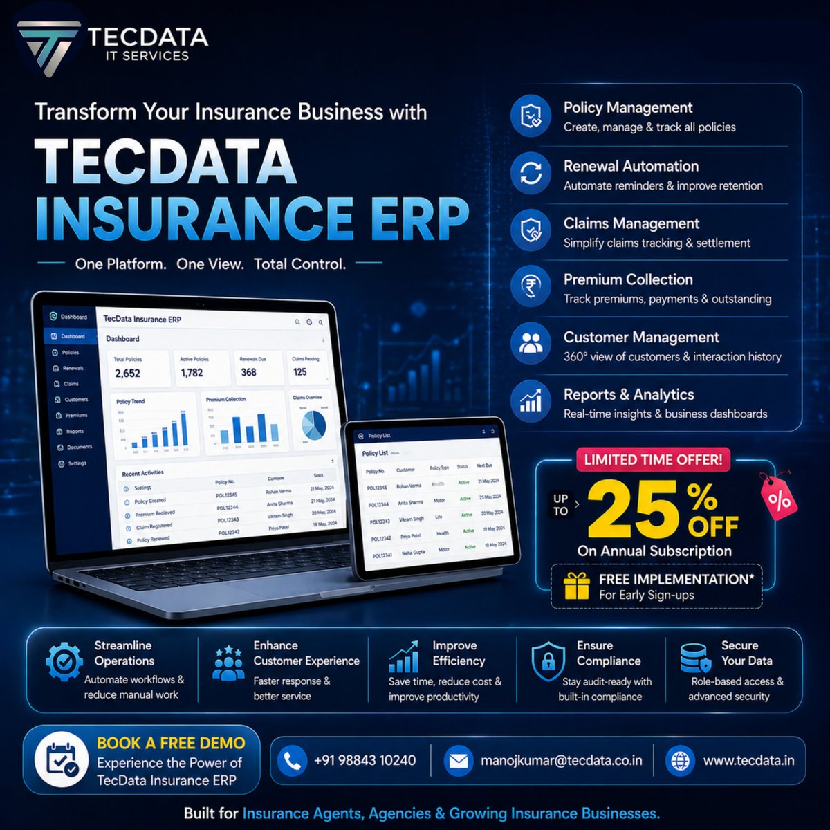 FintechVizza24's tweet image. Most hospitals have a TPA desk. Few have one that truly performs.

📅 Book a Demo: calendar.app.google/cDXT4KSxGEYDcG…

📞 +91 99624 42924
📧 checspro@vifin.in
🌐 checspro.ai

#HospitalManagement #InsuranceClaims #RevenueCycleManagement #TPADesk