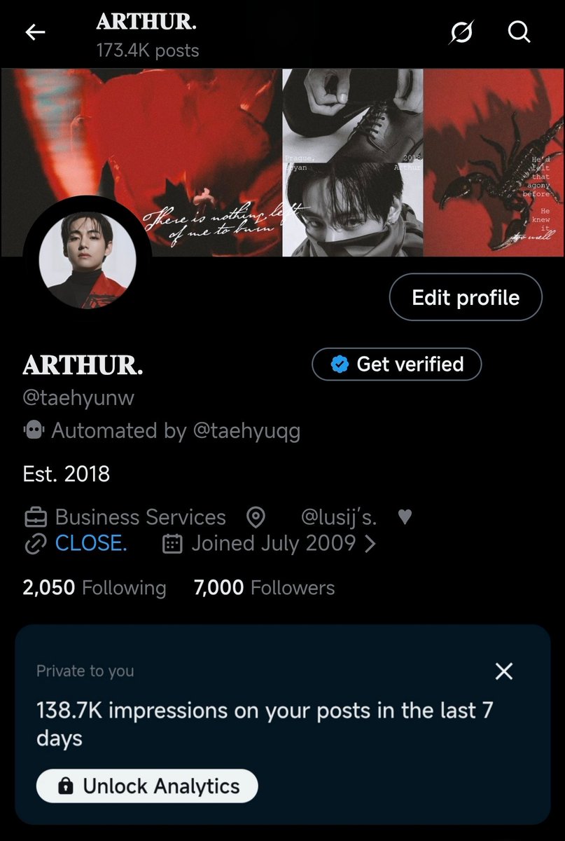 𝐀𝐑𝐓𝐇𝐔𝐑. tweet media