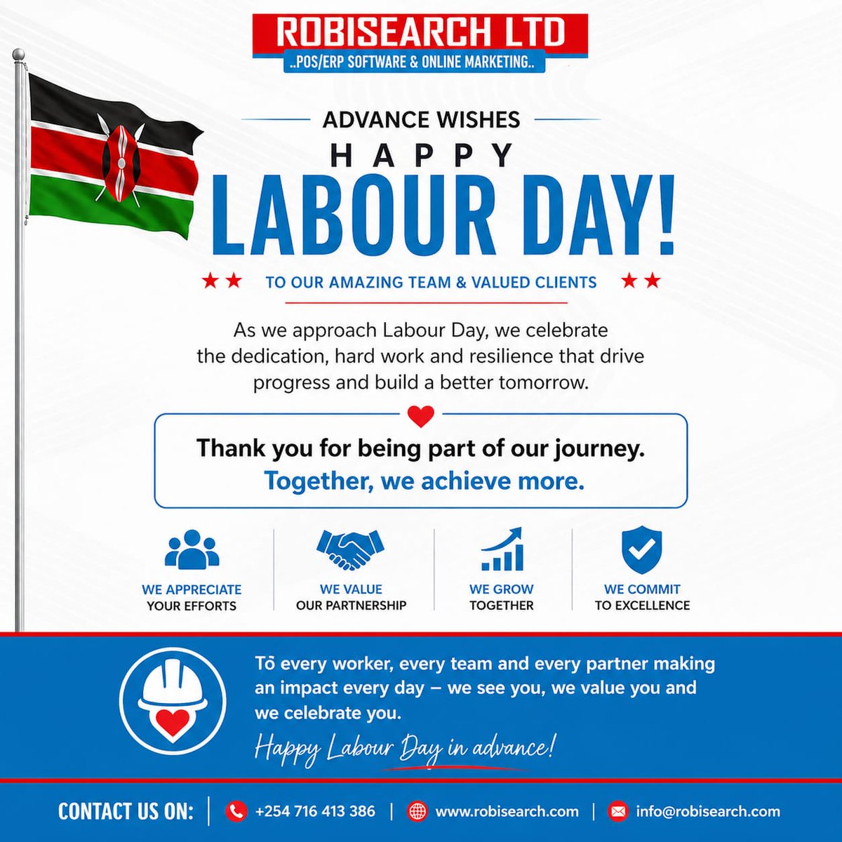 RobisearchICT's tweet image. Happy labour day in advance 🥳 
#kenya #labourday #nikokadibilanoma