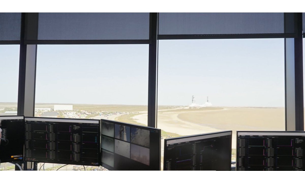 CowboyDanPaasch's tweet photo. ... sidebar: Launch and Landing Control Center (#LLCC) ops mite have worked the nearby 3d-printed rotunda, one testflite, per the #PEA. Def appears LLCC working the factory area highground nowadays, since stent in UT-RGV's #Stargate bldg. https://t.co/GitTf3ZIpW