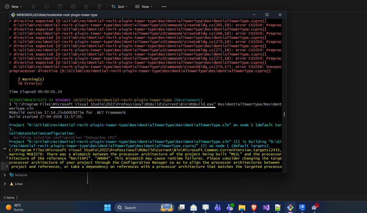 ru5hiksh's tweet photo. You can build .net code using MSBuild.exe if your VS Studio isn't working😀 https://t.co/8QmLQoQuhR