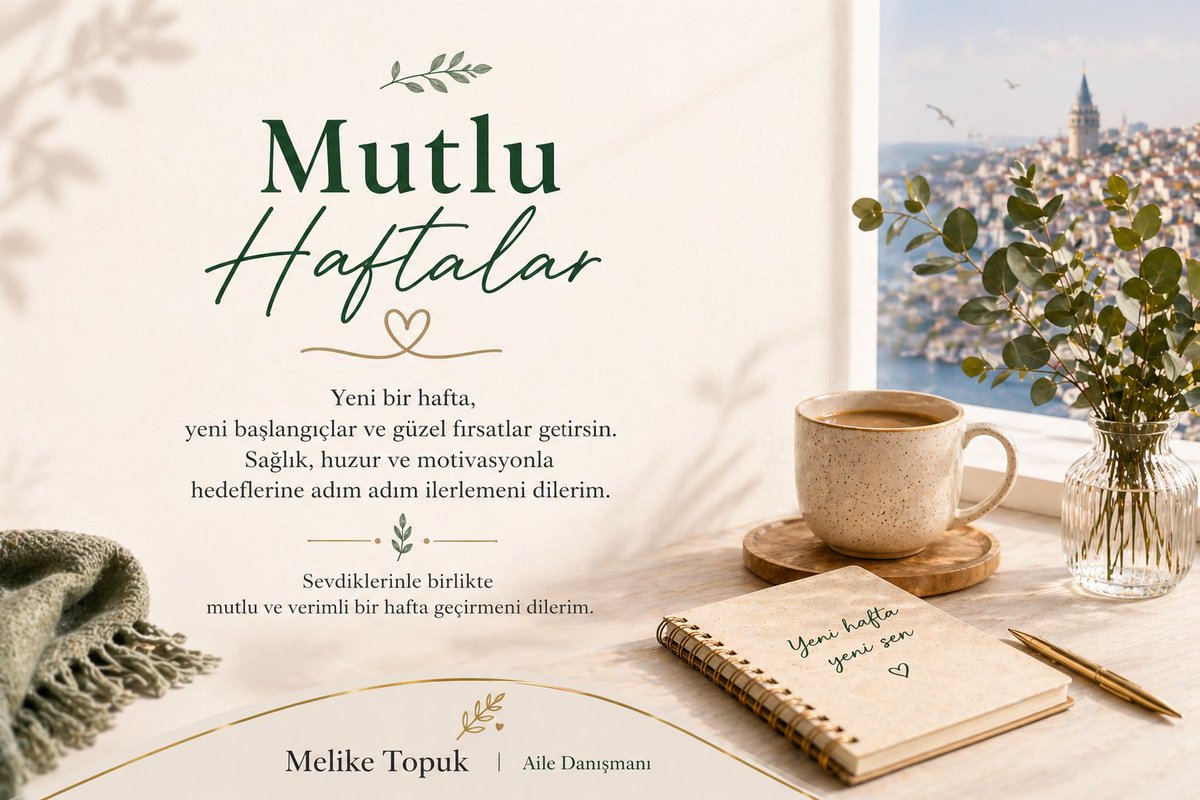 MelikeTopuk's tweet photo. Mutlu Haftalar
#pazartesi https://t.co/dvP5WVcy9X