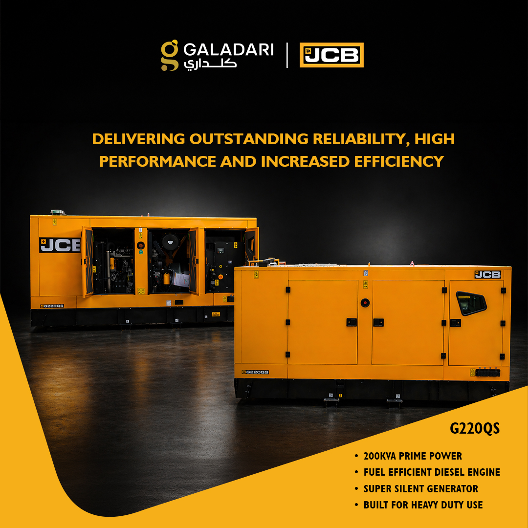 galadarigbes's tweet image. Power bigger. Run smarter. Stay in control.
The #JCB G220QS Diesel #Generator delivers up to 200 kVA prime power built for demanding job sites and critical operations. With a fuel-efficient DieselMAX engine, low noise, and reliable performance
Explore more
ghed.me/jcb-220
