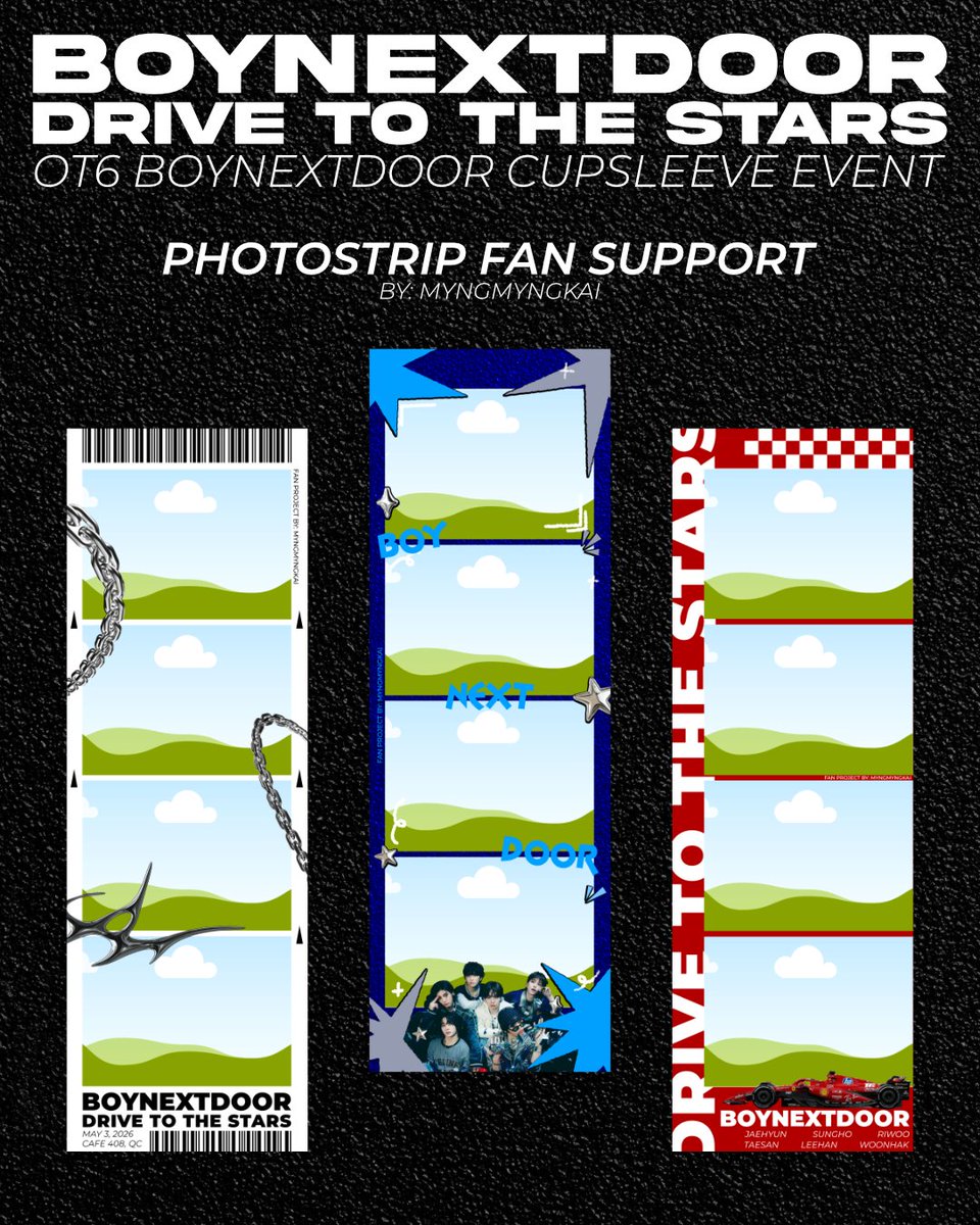 🏁Drive to the Stars fan support by <a href="/myngmyngkai/">𓆩 Kaii 𓆪 | REDRED</a> 

- approach me at the event so I can take your photos for the photostrips! 
- will be sent within 24 hrs after the event (digital copies only)
- must be following for photo sending in dms (ifb)
- fan art by me! see you!