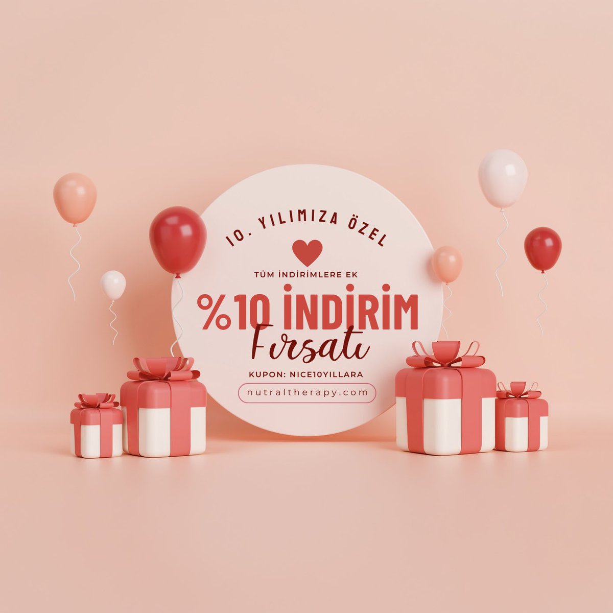 nutraltherapy's tweet photo. Doğadan aldığımız ilhamla geçen 10 yıl… 🌿

Nutral Therapy olarak, 10. yılımızı sizlerle birlikte kutlamanın mutluluğunu yaşıyoruz.

Bu özel döneme teşekkürümüzü küçük bir sürprizle taçlandırıyoruz:

🎉 Tüm indirimlere ek %10 ekstra indirim

🛒 Kupon kodu: NICE10YILLARA https://t.co/8xZDuKowMn