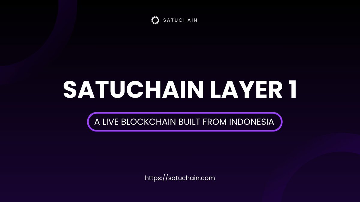 Satu Chain | Layer 1 Blockchain tweet media