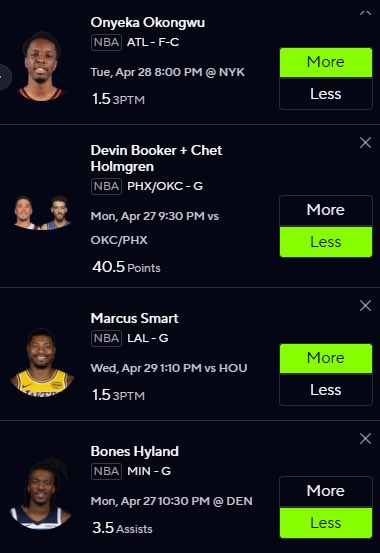 PrizePicks 10x 🏆🏀

$100 going out to a FOLLOWER who LIKES and comments “GREEN” 💰 

Monday-Wednesday of Playoff Basketball 🤑

#PrizePicks | #PrizePicksNBA | #GamblingX | #NBA | #PropBets | #NBAX  | #PlayerProps | #DFS