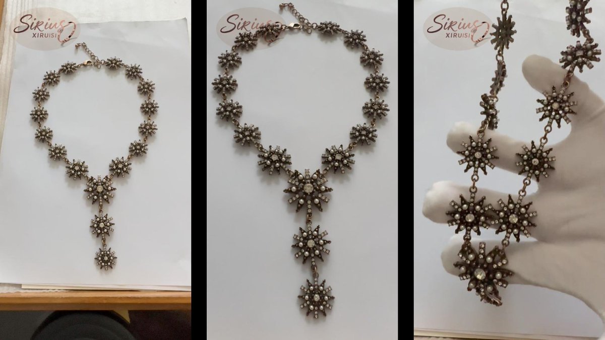 sirius_artcraft's tweet image. ✨ Star-shaped pendant with dazzling gemstones—where vintage charm meets modern brilliance. Like a whisper from the past, glowing with timeless elegance. Perfect for those who wear confidence, not just jewelry. 💎 #DesignerNecklace #VintageStyle #FineAccessories #TimelessDesign