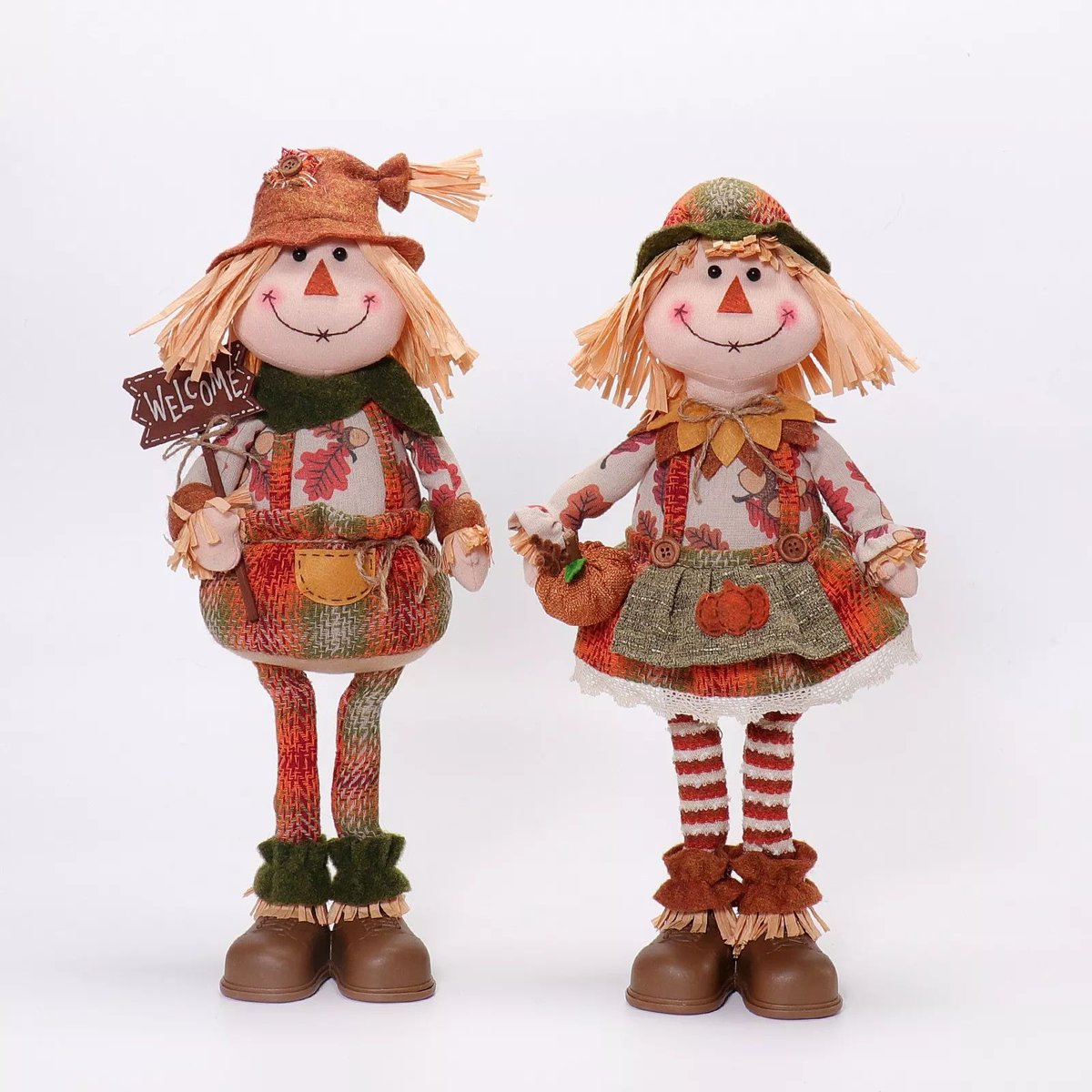 GiftsTway82928's tweet image. Cheerful scarecrow for fall! 🧡 19.5" standing, 50cm tall, orange plush. Perfect with pumpkins. 📦 8 pcs/box, MOQ 600. 📩 info@twaygifts.com

#falldecor #scarecrow #wholesale