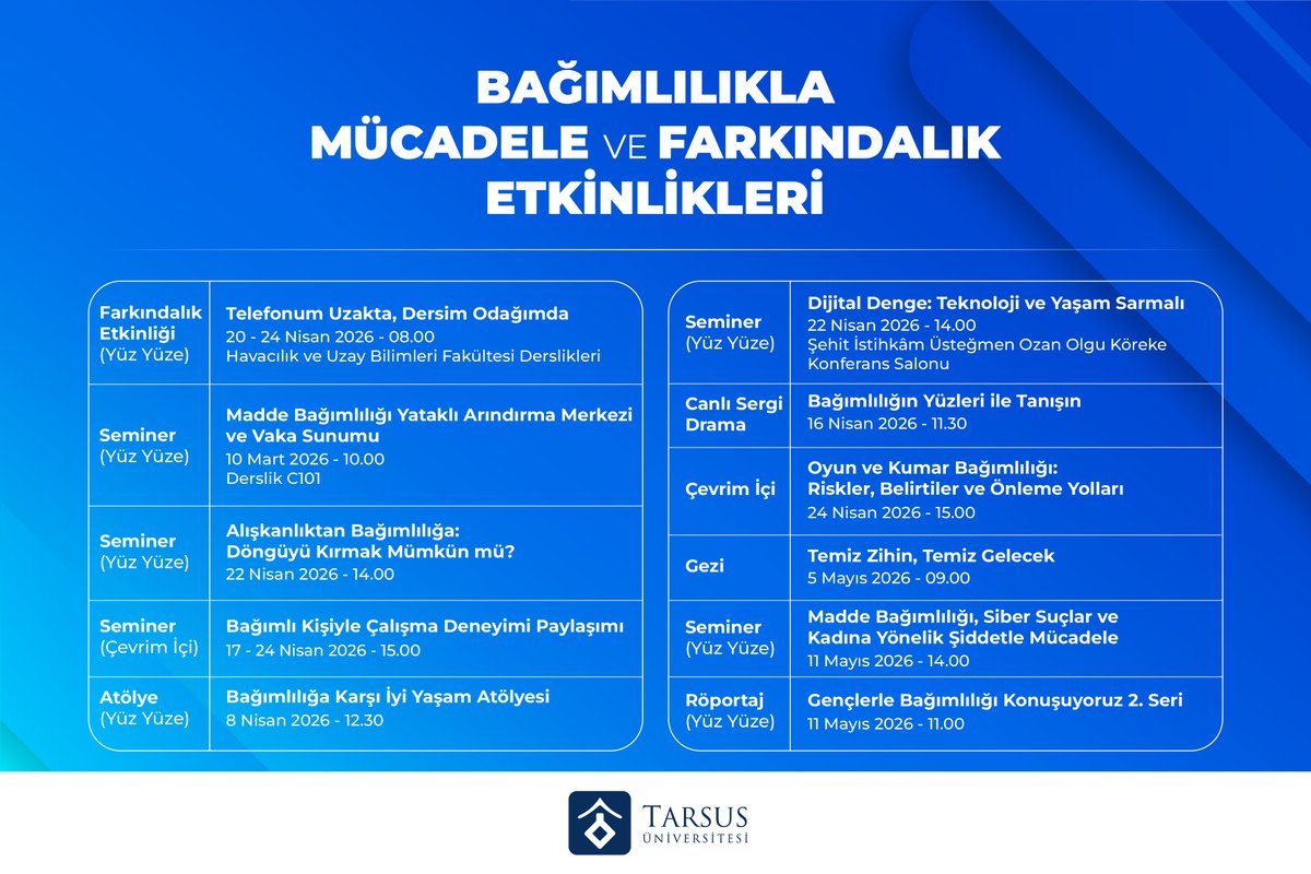 Tarsus Üniversitesi tweet media