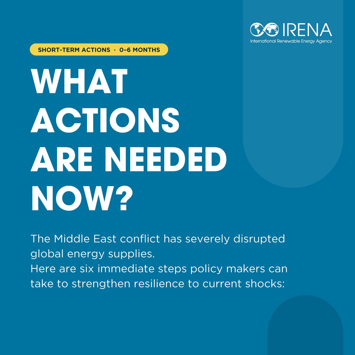 IRENA's tweet photo. Global energy disruptions are impacting economies far beyond #energy markets. https://t.co/xFudIStwXI