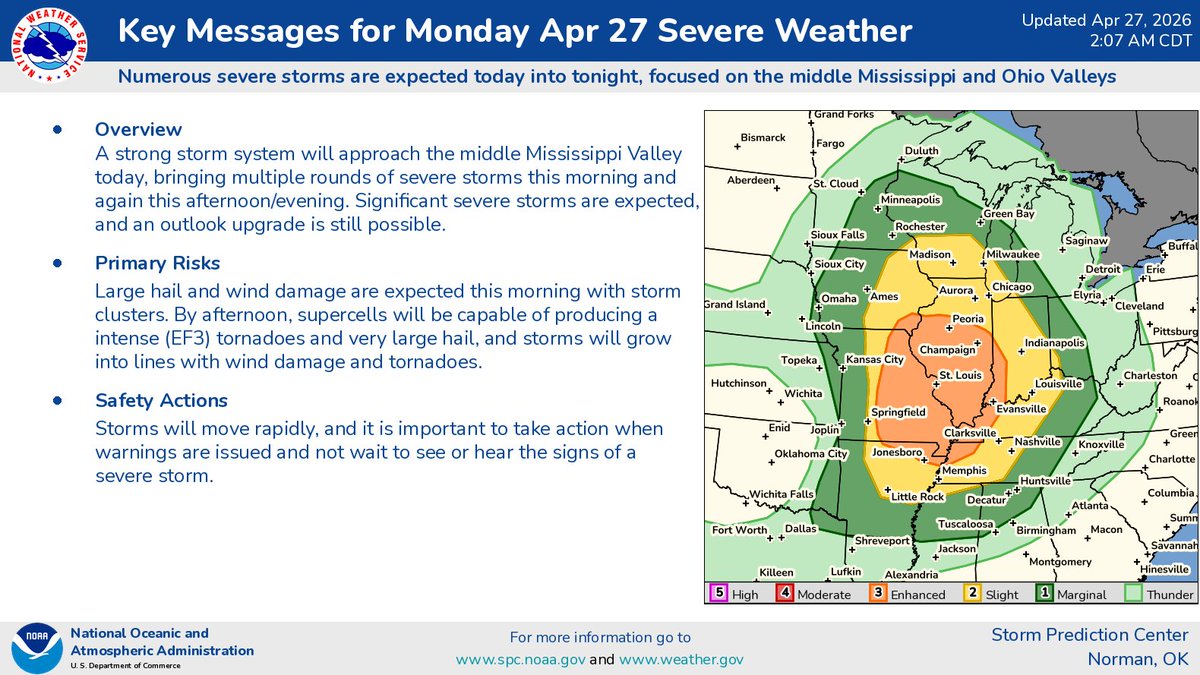 NWS Storm Prediction Center tweet media