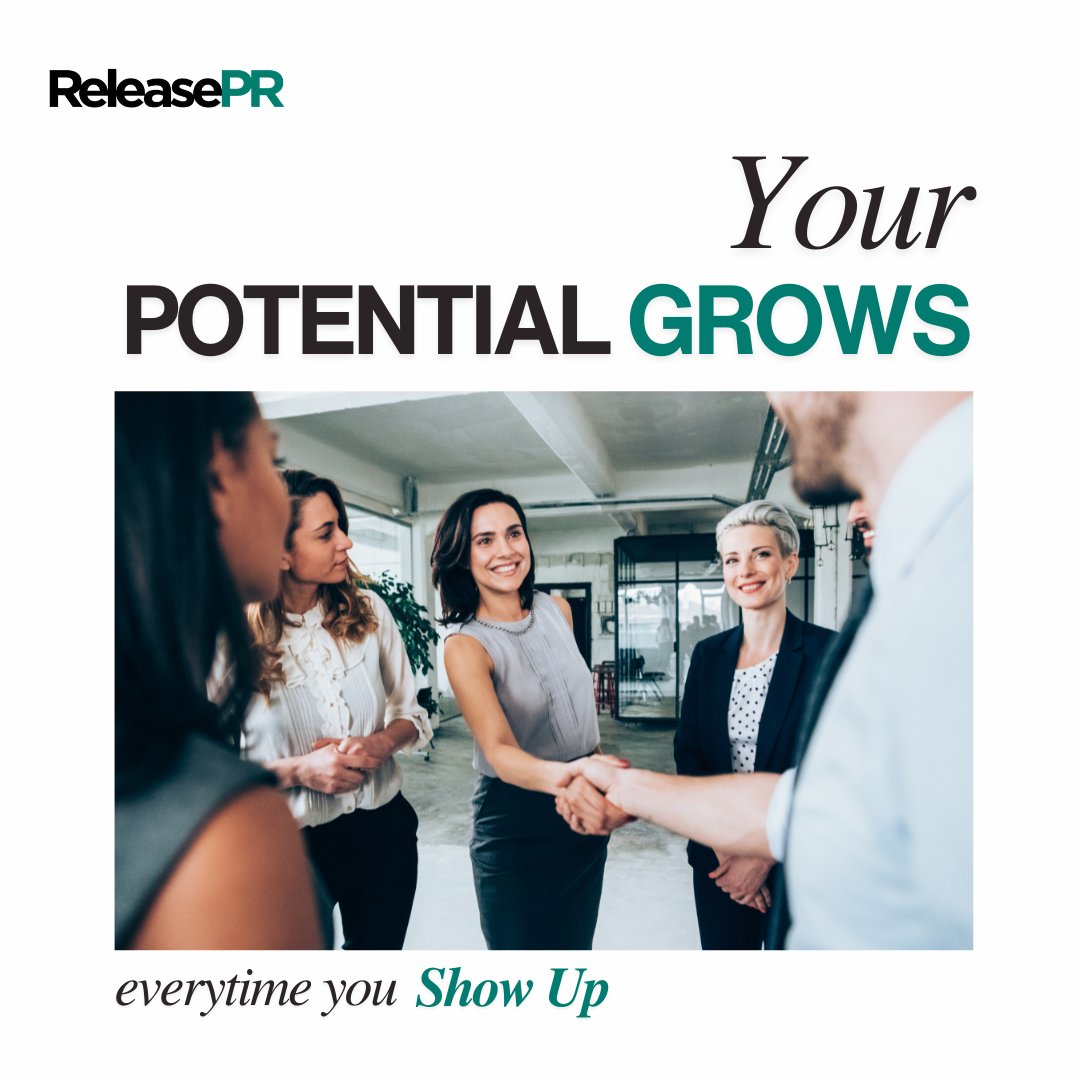 ReleasePR_Com's tweet image. shorturl.at/5ihBZ Because growth isn’t just about what you do, it’s actually about how often the world sees you doing it.

#ReleasePR #PressRelease #SmallBusinesses #StartupSuccess #Announcement #DigitalMarketing #PRDistribution