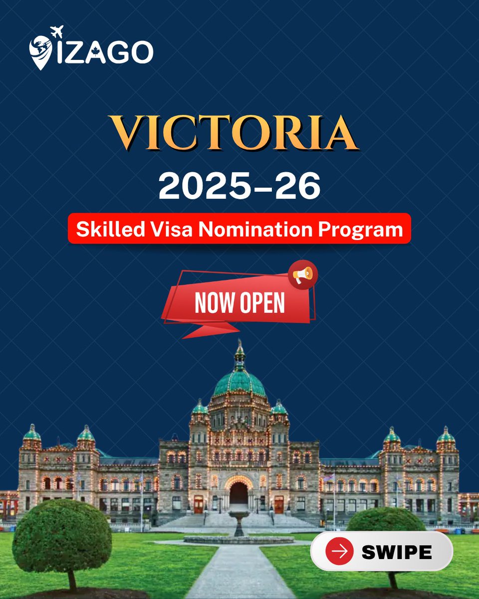 Izagoimmi's tweet image. It's Time to Make Moves! Victoria 2025 - 26 Applications Are Now Open!

Want an Australian PR? The Victoria Skilled Migration Program for Subclasses 190 &amp;amp; 491 is open for application        

#victoriaimmigration #skilledmigration #visasuccess #BritishColumbia #subclass491