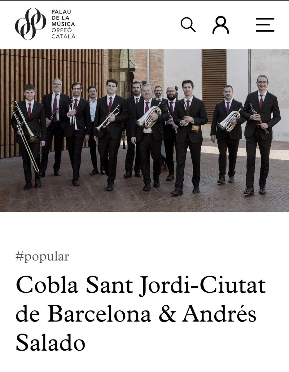 xpagescorella's tweet photo. Avui a dos quarts de vuit del vespre, al Palau de la Música Catalana, els meus Dotze lustres interpretats per la Cobla Sant Jordi dirigida per Andrés Salado.

Vindreu? 🎶🎶🎶

https://t.co/lJpSXIHRAc

@CoblaSantJordi @andressalado @palaumusicacat https://t.co/W4NR2unZZq
