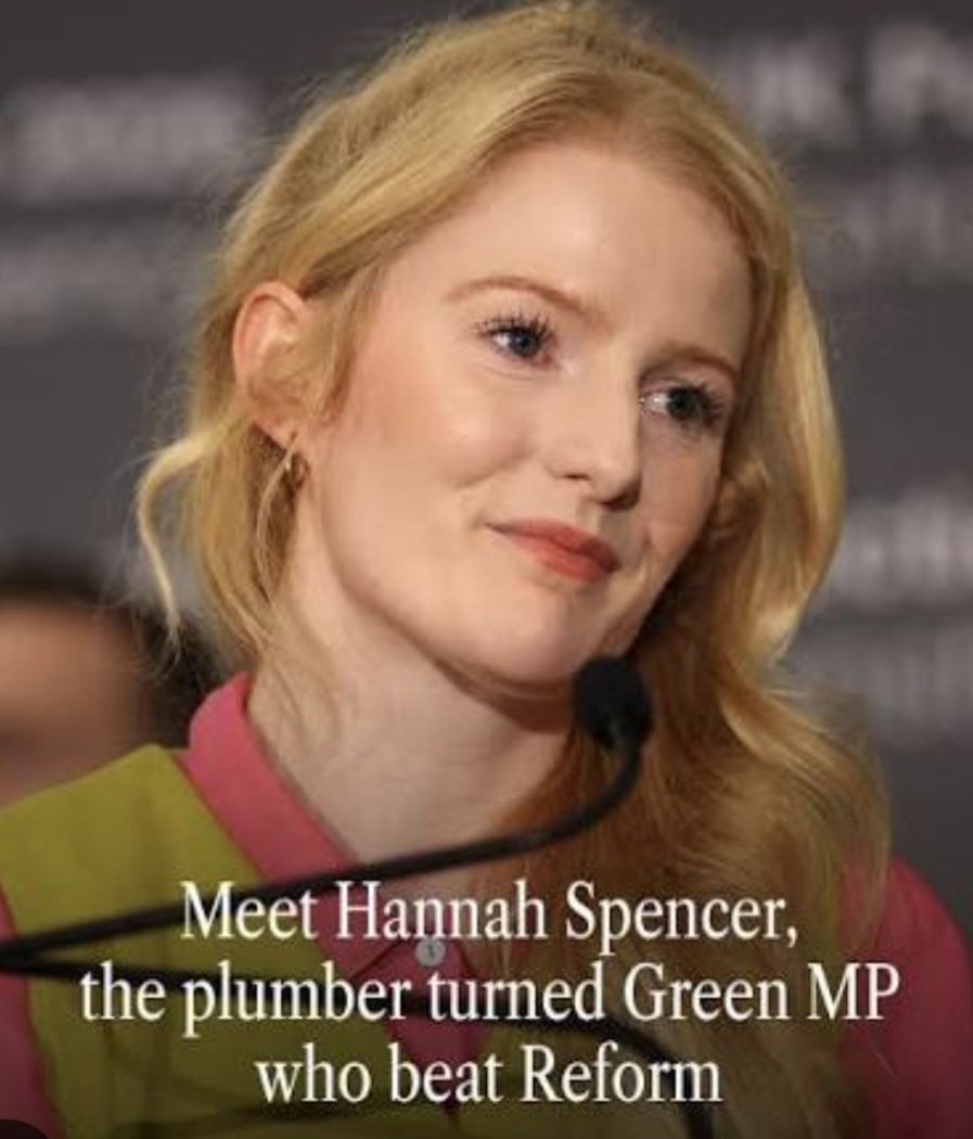 Tush27J's tweet image. Hannah Spencer. The right whingers are in free fall over her comments on MPs drinking inbetween making important decisions.
Long may she reign.
#BBCBreakfast #r4today