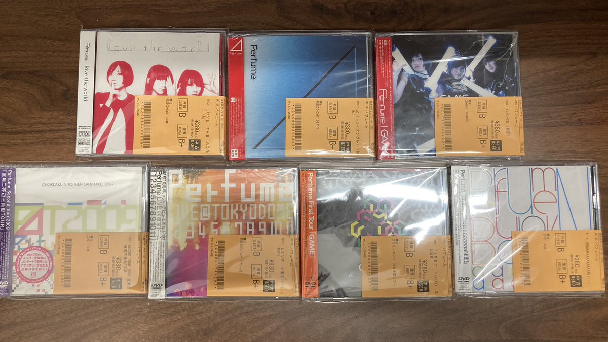 中古商品情報】 PerfumeのCDをまとめて入荷致しました💿✨ 盤が綺麗