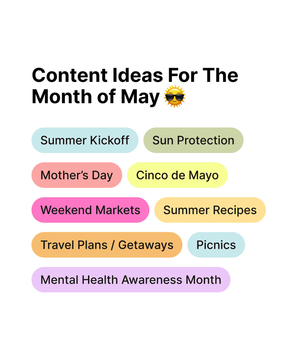 Hopper_HQ's tweet photo. New month, warmer days, fresher content ideas.

Here’s some May inspo from us to you 😉 https://t.co/zoKYJQh8xa