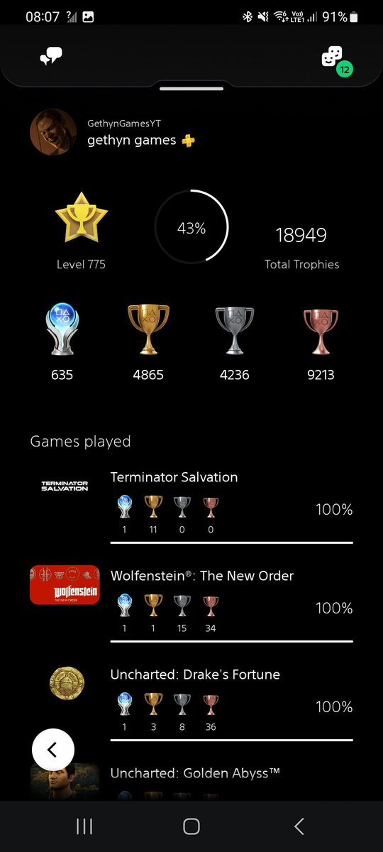 GethynGames's tweet photo. Another 2 ps3 games 100%  wolfenstein is one of my favourite games and the plat is very fun and terminator not much to say about the game another than I'm glad it's a short one https://t.co/uoDa1PrsVL