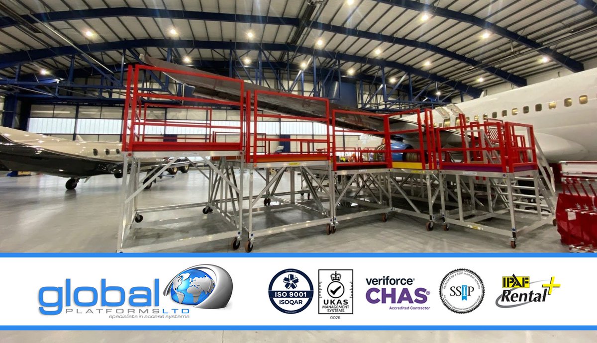 global1platform's tweet image. AIRCRAFT WING ACCESS PLATFORMS: reach the workline safely without awkward ladders—stable decks, proper guardrails, tidy handover pack. Contact: DARREN HOLLINGSWORTH – WORKSHOP MANAGER | 01925 830 874 / darren@globalplatforms.co.uk
#EngineAccess #Aviation #BespokeAccess #Safety
