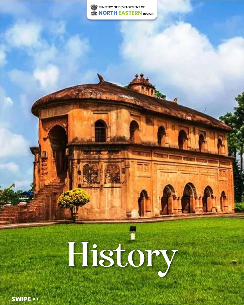 MDoNER_India's tweet image. Discover the timeless charm of Assam—where flourishing tea gardens, the mighty Brahmaputra River, and vibrant culture come together to create unforgettable experiences.
#MDoNERIndia #Assam #ExploreNER