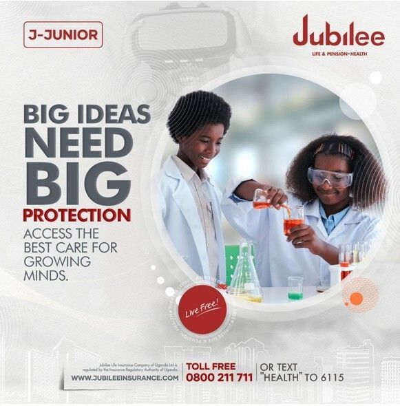 RupinyRadio's tweet image. AD
Every small experiment today could be tomorrow's big breakthrough. J Junior protects growing minds, making sure nothing, not even a common cold, gets in the way of your child's dreams.
For more information, visit: jubileeinsurance.com/ug/product/i-c… 
#LiveFree #JJunior #KidsHealth