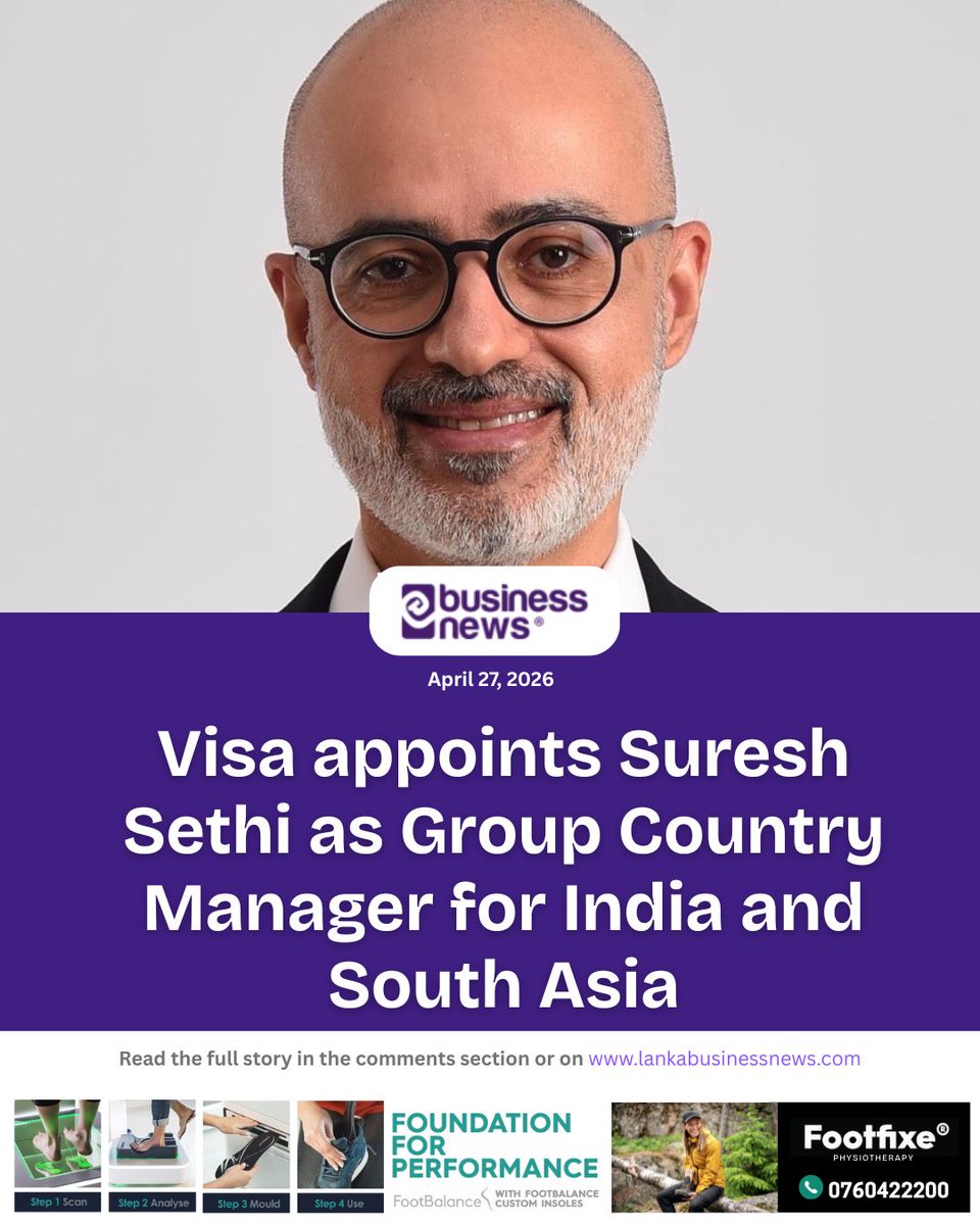 lbnbusinessnews's tweet image. Visa appoints Suresh Sethi as Group Country Manager for India and South Asia 
#Visa #SureshSethi #India #SouthAsia