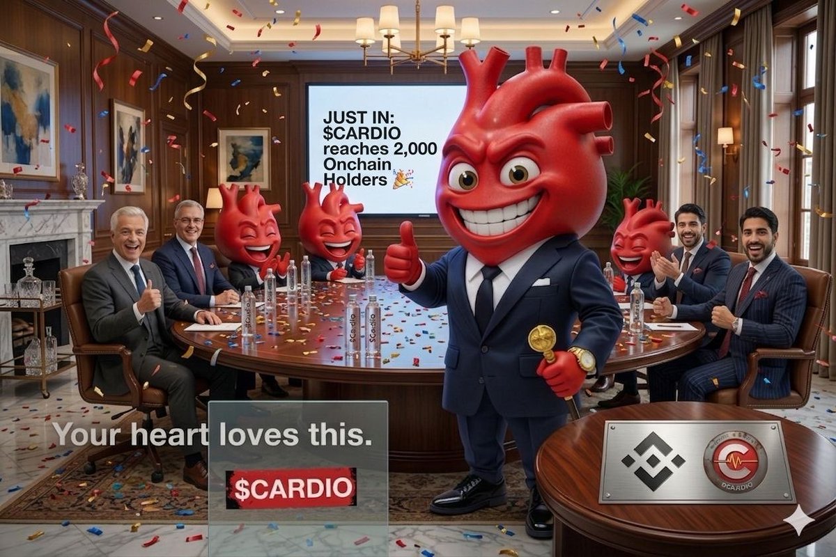 Cardio1g's tweet photo. JUST IN: 

$CARDIO reaches 2,000 Onchain Holders 🎊 👀🔥💖 https://t.co/v0Ya2FSFlk