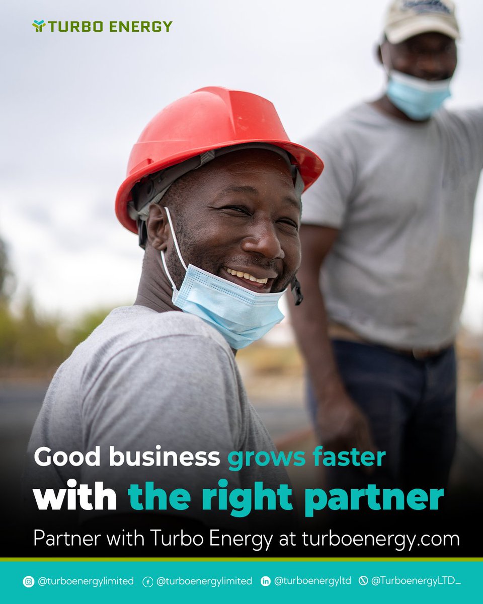 TurboenergyLTD_'s tweet image. At Turbo Energy, we believe strong partnerships create stronger results, from smart energy to infrastructure and beyond.

Learn more at turboenergy.com

#TurboEnergy #BusinessGrowth #EngineeringSolutions #Infrastructure #EnergySolutions #Partnerships