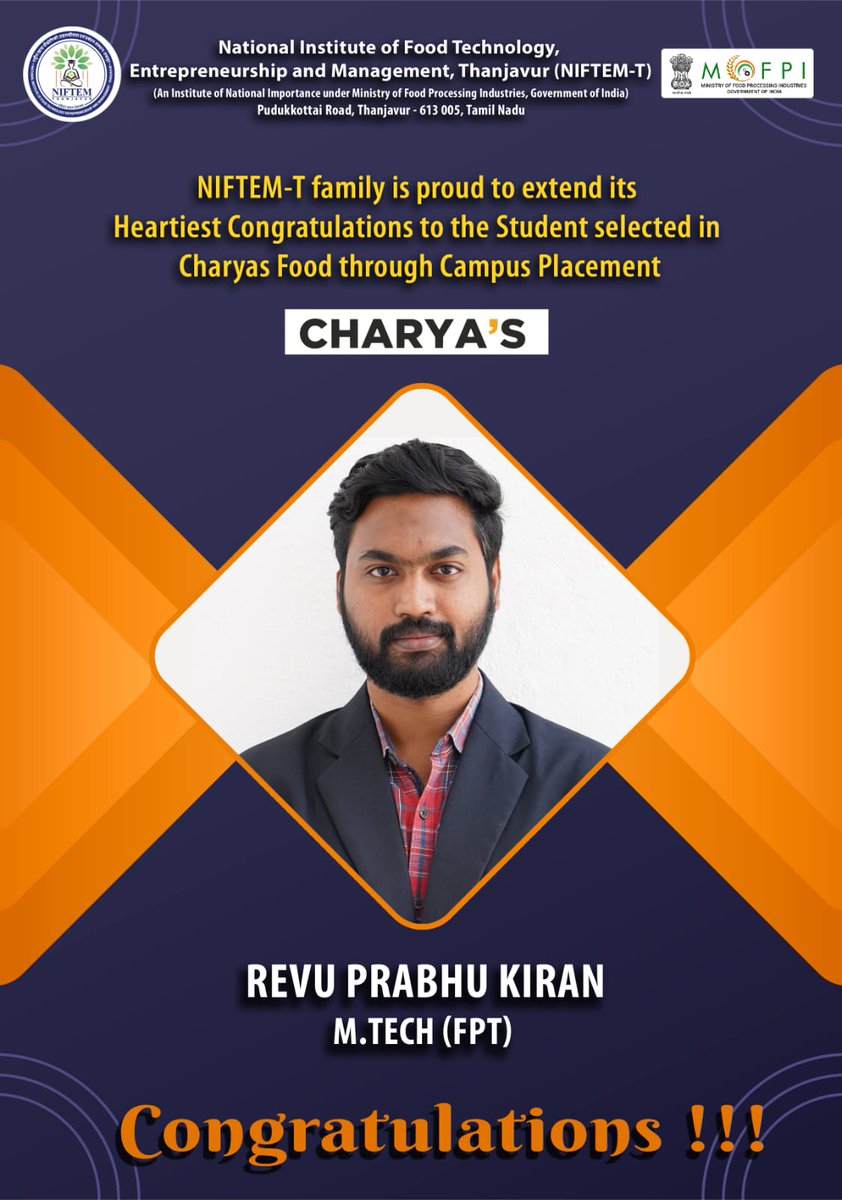 NIFTEM Thanjavur tweet media