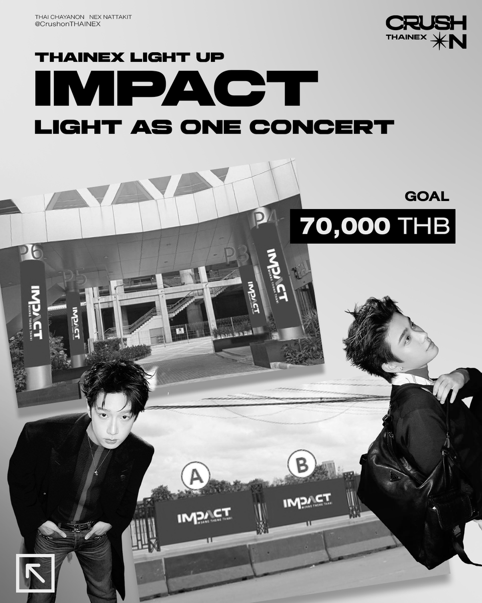 CrushonTHAINEX's tweet image. THAINEX LIGHT UP IMPACT 
'LIGHT AS ONE CONCERT'  

🎯GOAL : 70,000.-  

Banner In front of Aktiv Square Parking A+B
Pole Wrap  In front of The Portal
*ขออนุญาตปรับแพลน เนื่องจากปัญหาด้านการจองสื่อค่ะ 

💙💚DONATE Kbank 
137-8-76457-9  

#THAIchayanon #NEXnattakit 
#BUS_LIGHTASONE
