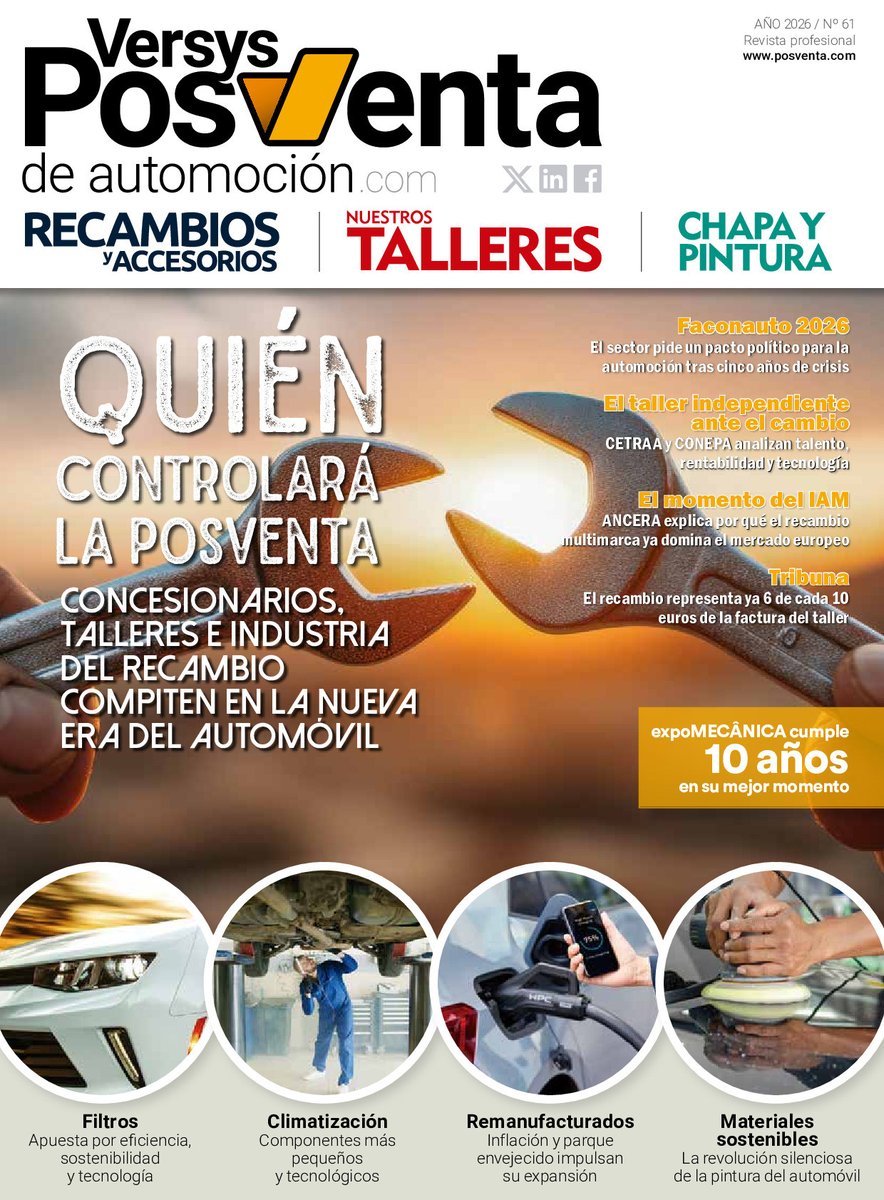 PosventaAuto's tweet image. 📖 Consulta la edición nº 61 de Posventa de Automoción
👉 posventa.com/estatica/nuevo…

#posventa #automoción