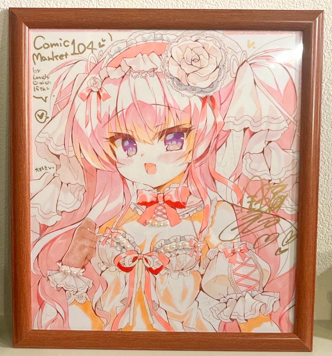 イベ前に色紙描いてるとアナログ楽しすぎて脳汁出る🤩
写真はお嫁に行った色紙達✒️
アナログ描くの大好きです😚✒️💕 