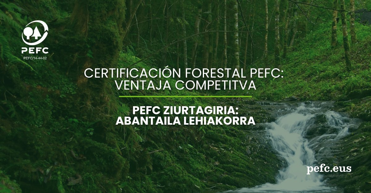 PEFCEuskadi's tweet photo. 🤔 ¿Sabes cómo influye #PEFC en la industria forestal vasca? #PEFCEuskadi impulsa la sostenibilidad del sector: las empresas forestales ganan con una gestión responsable que protege el futuro de nuestros bosques. https://t.co/MUj40KFFL5