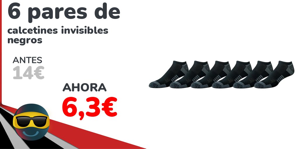 michollo's tweet image. 🧦🔥 ¡6 PARES DE CALCETINES INVISIBLES NEGROS por casi nada! 😱 ⚠️ ¡Renueva calcetines por muy poco dinero! 👇

▶️ michollo.to/yRxdo

#Calcetines #Moda #Basicos #Ofertas #Chollos