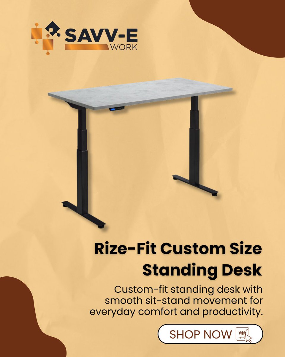 savvework's tweet photo. Need a desk that fits your space perfectly? 🖥️

The Rize-Fit Custom Size Standing Desk is designed to adapt to your workflow with a fully adjustable width to suit compact or spacious setups.

📍 https://t.co/bHMICGZoCX

#savvework #standingdesk #healthyworkplace https://t.co/CwMQPEvUxD