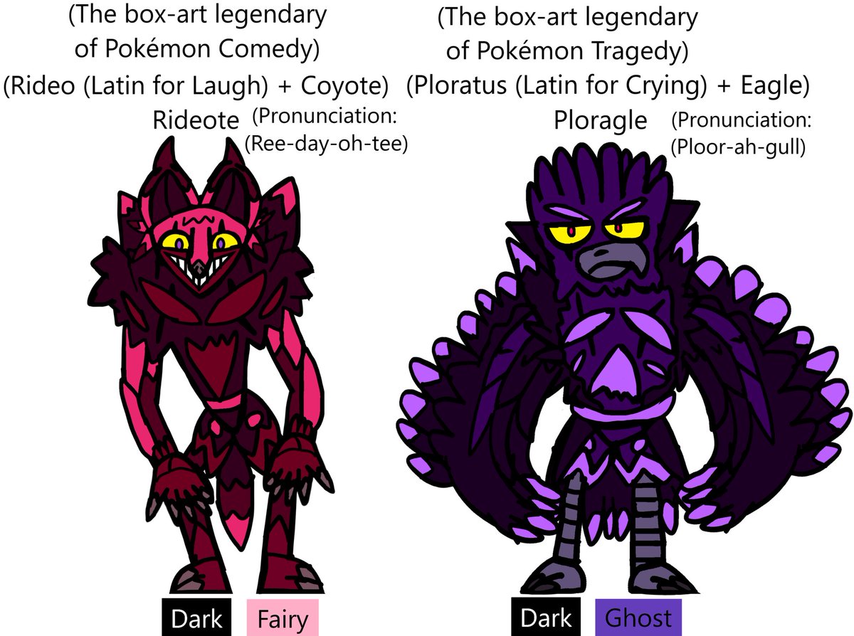MissJadesArt2's tweet photo. The box-art legendaries of my California based Pokémon region! https://t.co/dVxU1s7CvM