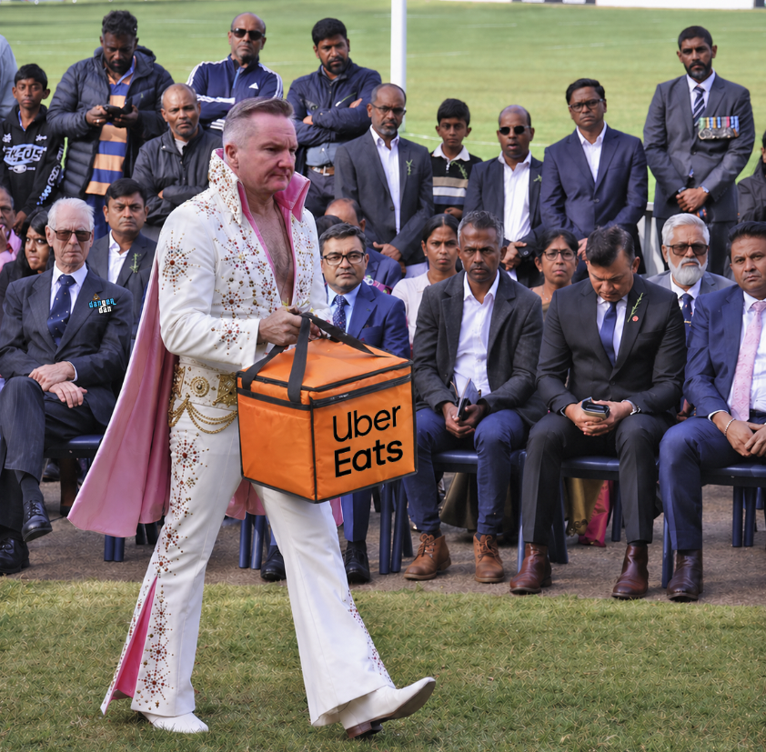 DangerBunker's tweet image. Surprisingly, there were no traffic accidents or UBER deliveries reported in Chris Bowen’s electorate on ANZAC Day. Birdy Num Num. #ANZAC #ChrisBowen  #Australia #DangerDan