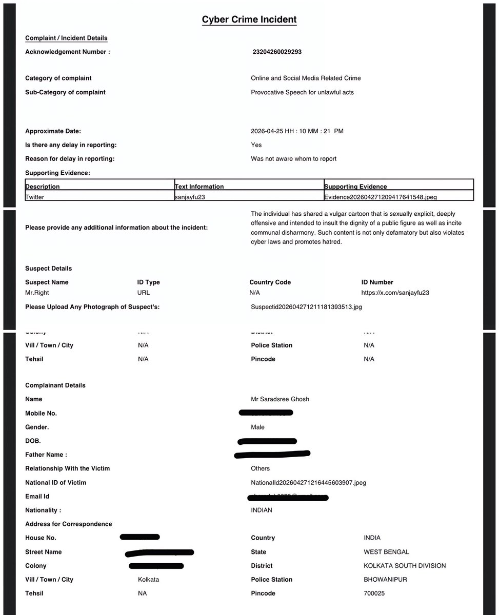 Saradsree Ghosh tweet media