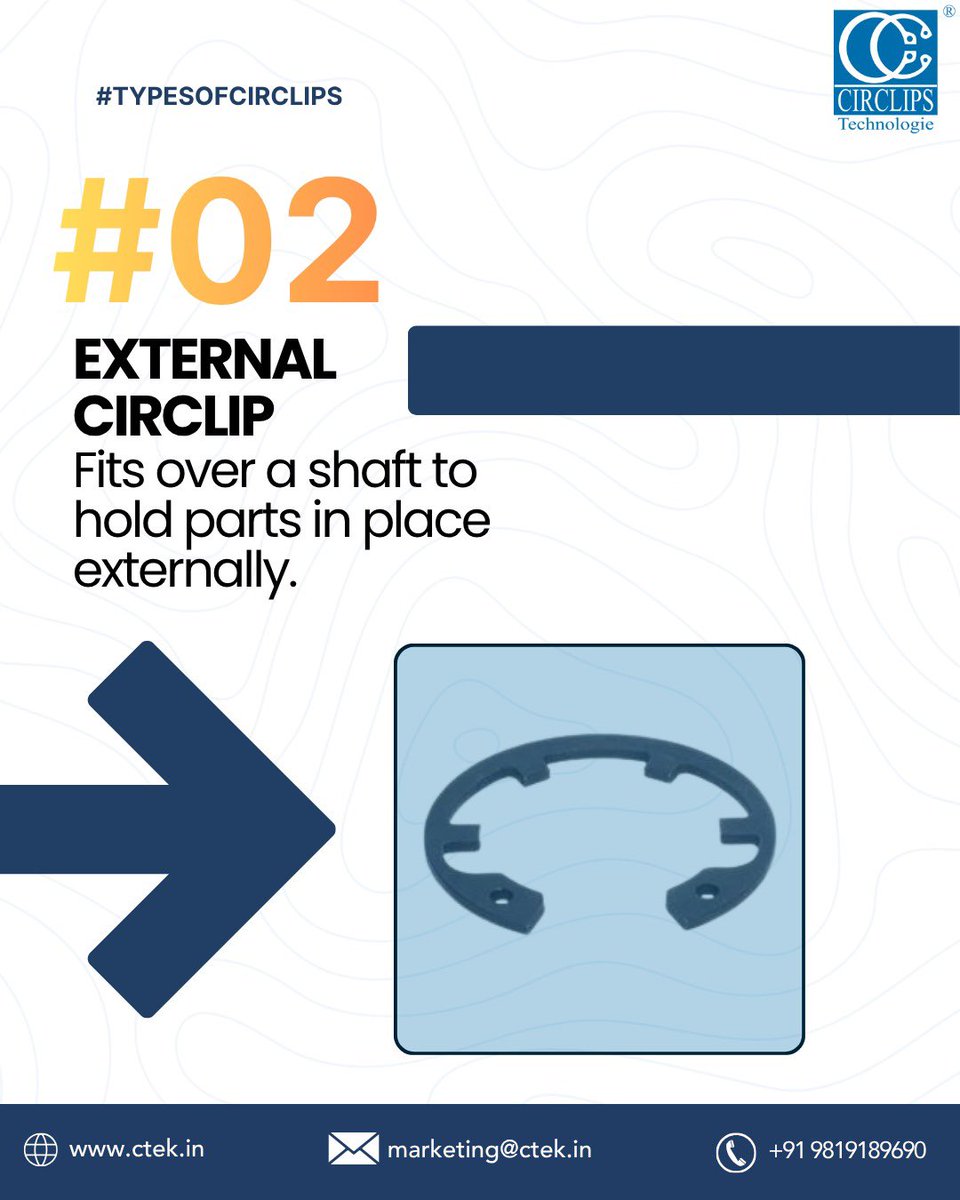 CirclipsIndia_'s tweet image. Not all circlips are created equal ⚙️
Here are 4 essential types every engineer and industry professional should know.
🌐 ctek.in
📞 +91 9819189690
📩 marketing@ctek.in

#CirclipsTechnologie #ManufacturingExcellence #IndustrialEngineering
#B2BManufacturing