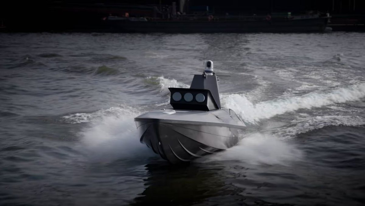 Drone_Wars_'s tweet image. German Rheinmetall has reportedly begun serial production of the Kraken K3 Scout unmanned surface vessel at its Blohm+Voss shipyard in Hamburg, expanding its naval autonomous systems portfolio. 

#Germany #Rheinmetall #USV #Naval #Autonomous #Defense