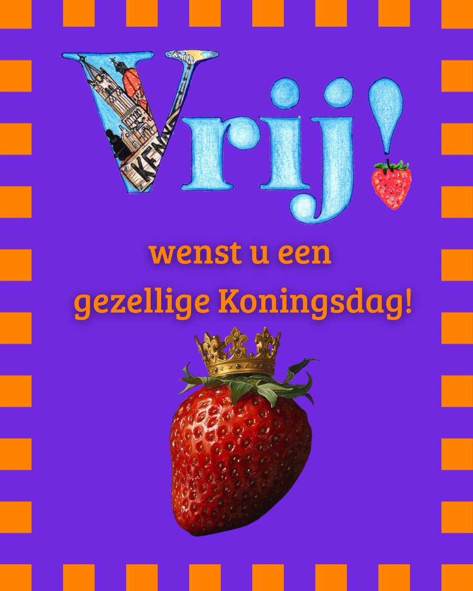 VrijBeverwijk's tweet photo. Fijne Koningsdag!👑🧡
#beverwijk #wijkaanzee https://t.co/mDsrAiCxMe