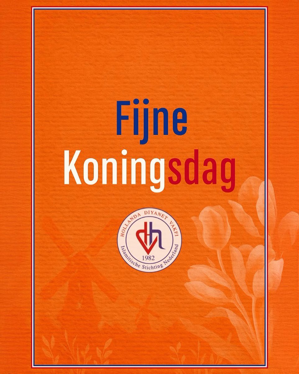 hdvhollanda's tweet photo. Fijne Koningsdag!

Hollanda’nın birlik ve beraberliğini simgeleyen bu özel günde, tüm halkın Koningsdag’ını en içten dileklerimizle kutluyoruz.

Hollanda Diyanet Vakfı https://t.co/0d4pO7Ip8q