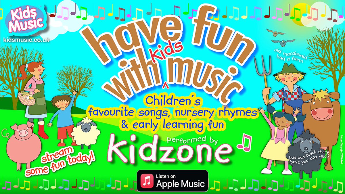 Kidsmusic_CYP's tweet image. Have some sing along fun with kidsmusic!

kidsmusic.co.uk - stream some fun today!

Lyrics to your favourite kidsmusic albums available at…
kidslyrics.co.uk

See kidsmusic sing along song videos on YouTube…
youtube.com/@kidsmusicCYP

#kidsmusicCYP
#nurseryrhymes