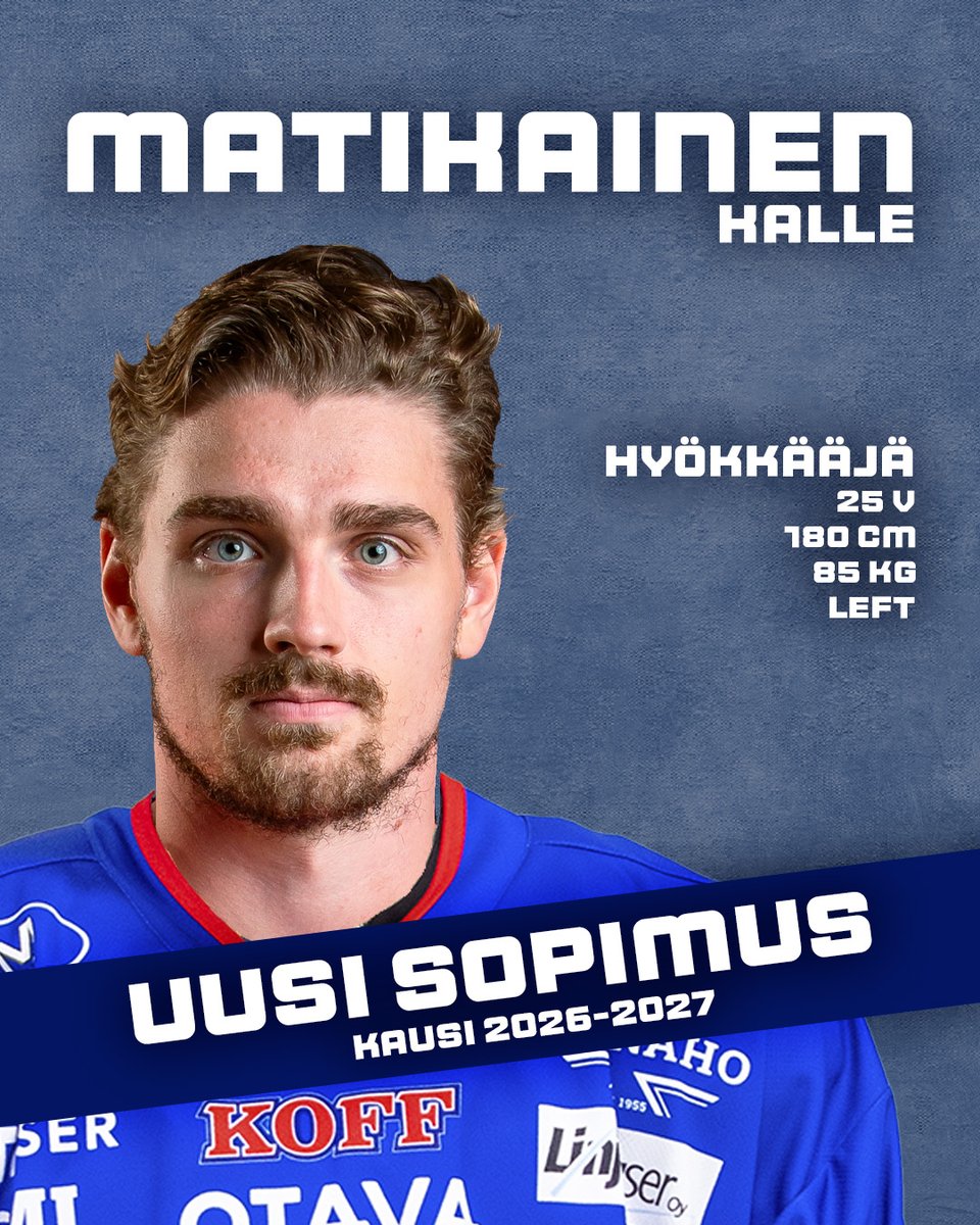 KeupaHT's tweet photo. Kalle Matikainen liittyy KeuPa HT:n vahvuuteen​ 💪

Hyökkääjä Kalle Matikainen, 25 v, siirtyy Ihmisten joukkueeseen JoKP:sta. Oululaislähtöinen Matikainen pelasi viime kaudella Mestiksessä 40 ottelua tehoin 2+9.

Tervetuloa Keuruulle, Kalle!

#KeuPaHT #Ihmistenjoukkue #Mestis https://t.co/dAZfo44zpZ